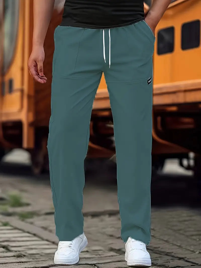 Travys | Pantalones Jogger Rectos Con Cordón y Bolsillos
