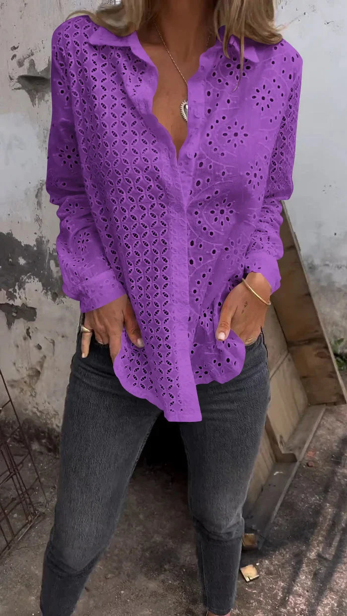 Tommie | Camisa De Manga Larga Con Botones Y Calados