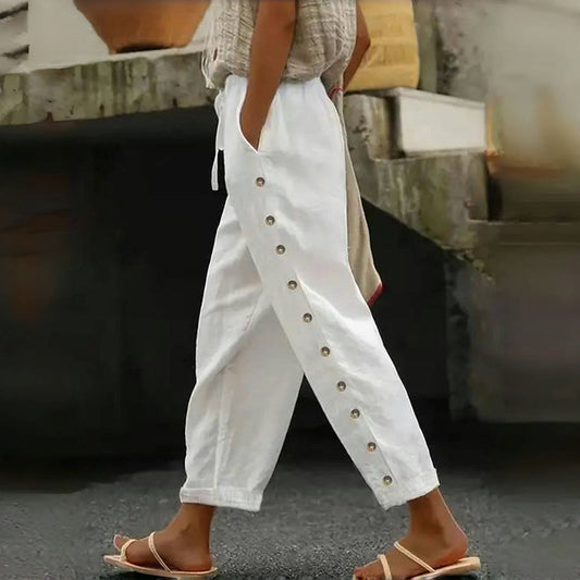 Mutandi - Pantalón Informal Con Un Elegante Botón