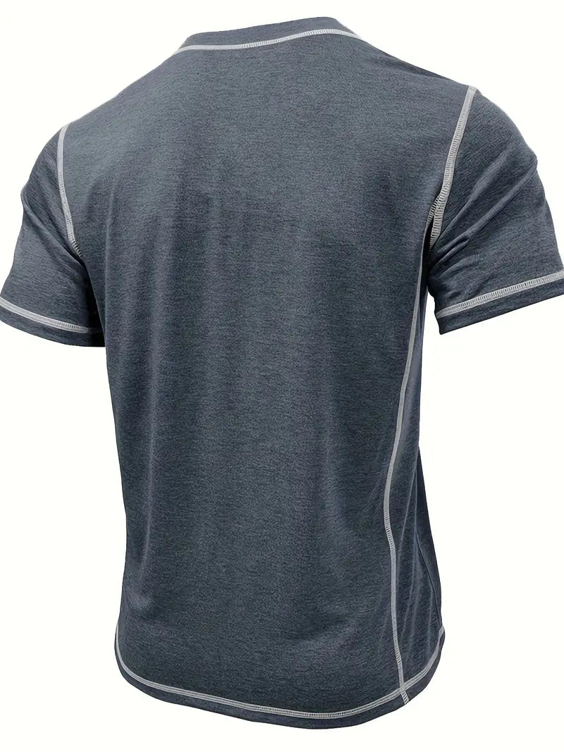Orazio | Camiseta De Manga Corta Con Cuello Henley