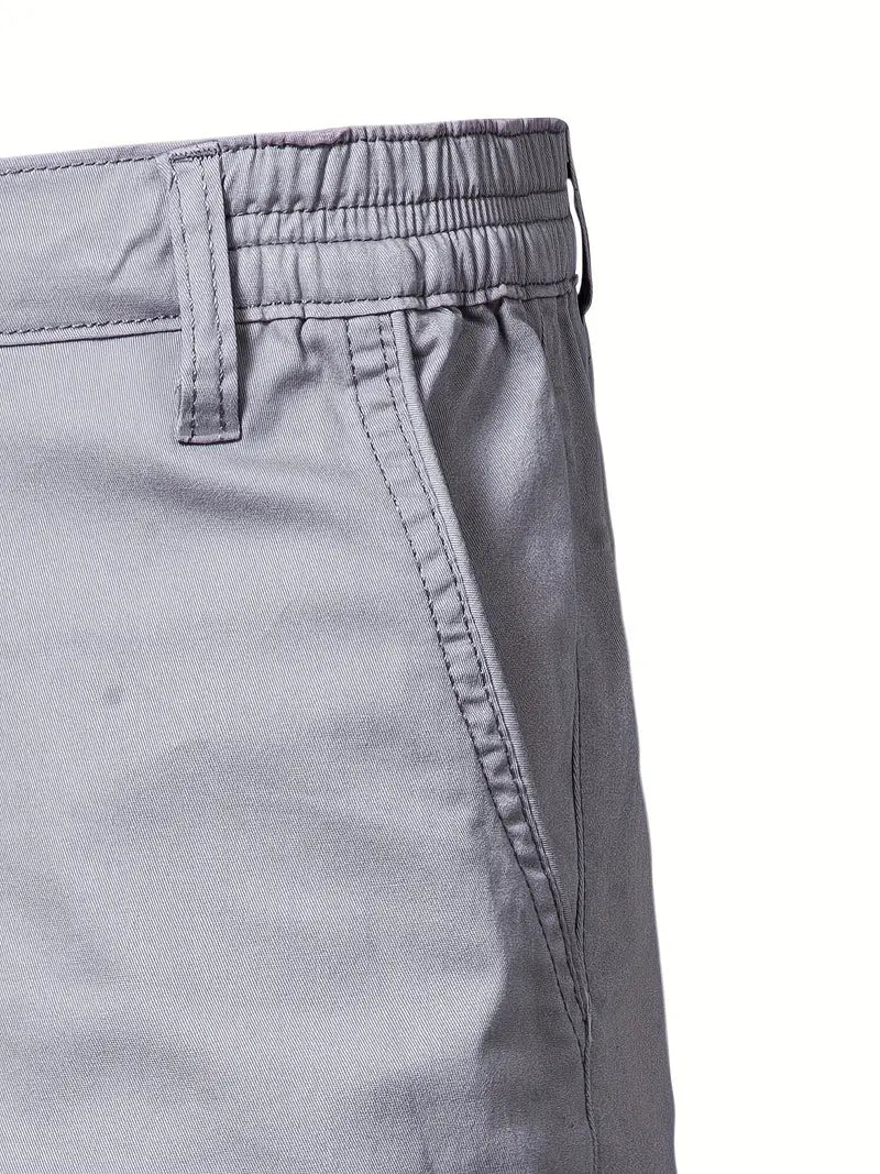 Baird - Pantalones Cortos Informales de Algodón Con Cintura Elástica
