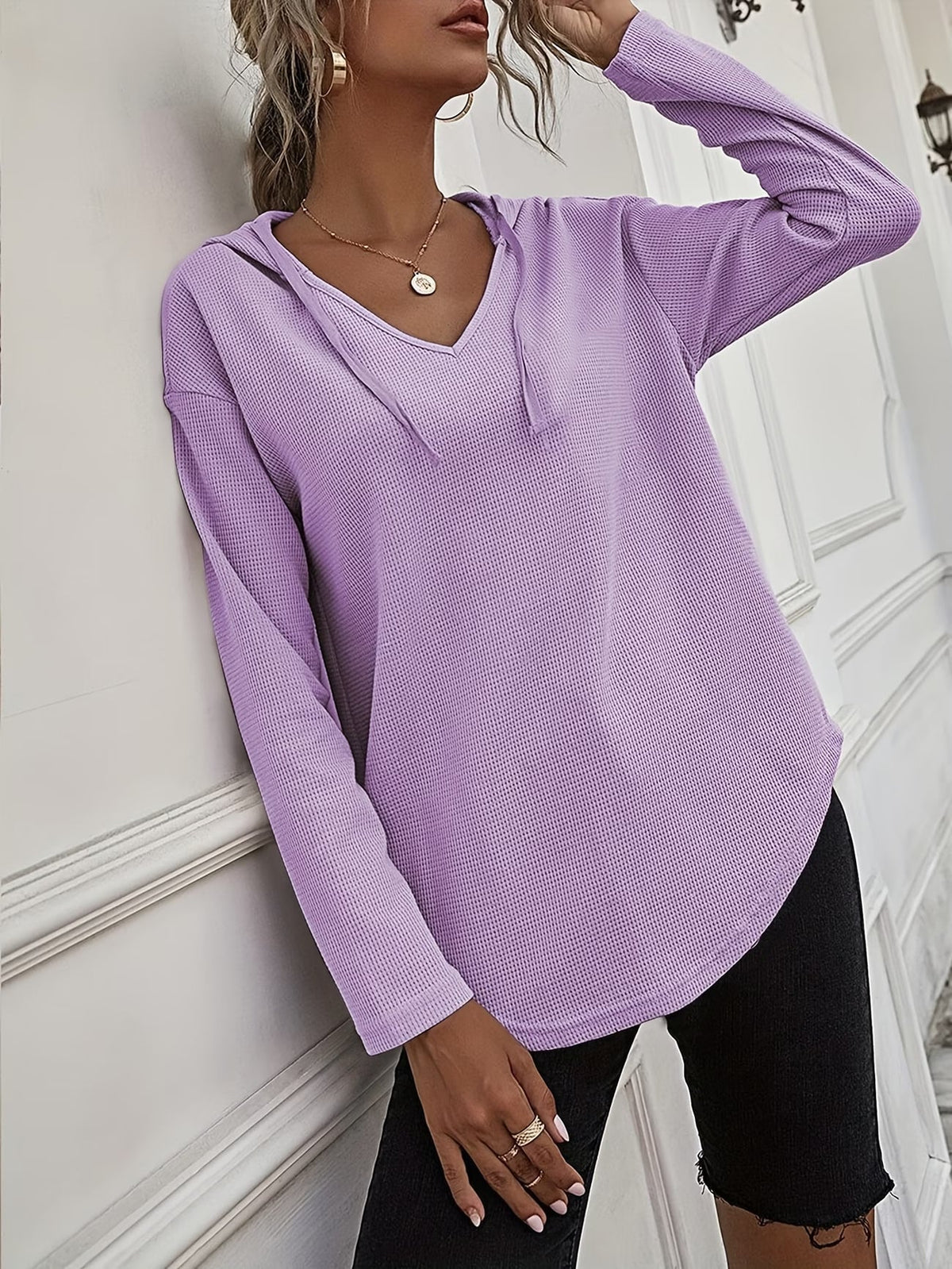 Laurette | Sudadera con Capucha de Manga Larga
