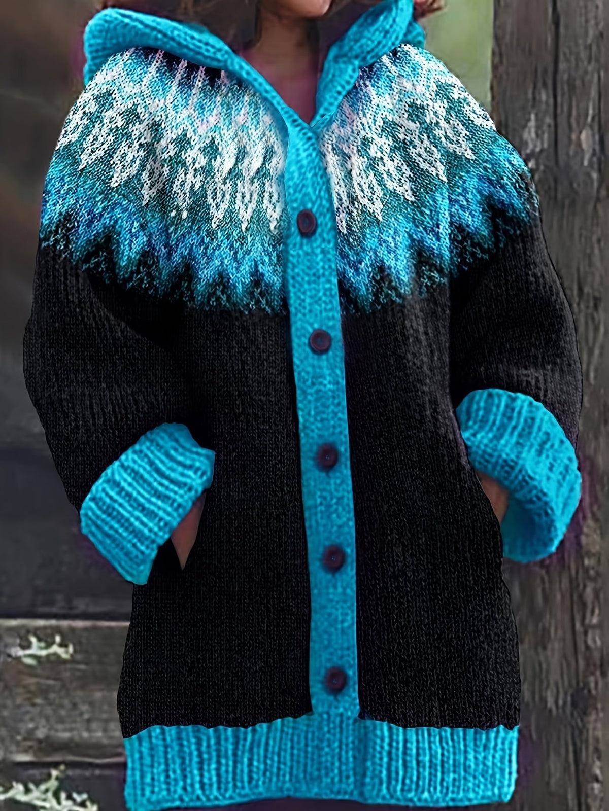Peneeuva | Suéter de Invierno con Capucha de Manga Larga