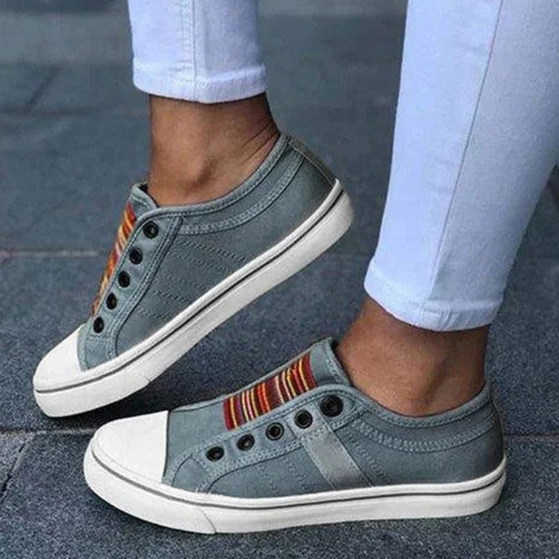 Guldy | Zapatillas De Lona Sin Cordones Con Puntera en Contraste