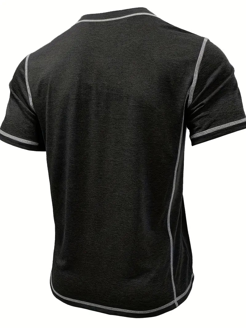 Orazio | Camiseta De Manga Corta Con Cuello Henley
