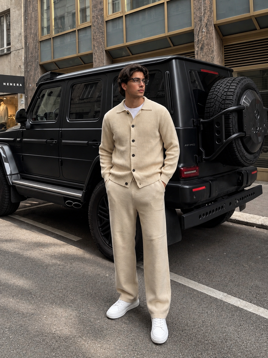 Andrej | Conjunto de Tejido con Cardigan y Pantalones