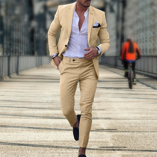 Pieter | Conjunto De Traje De Dos Piezas Para Hombre, Corte Entallado