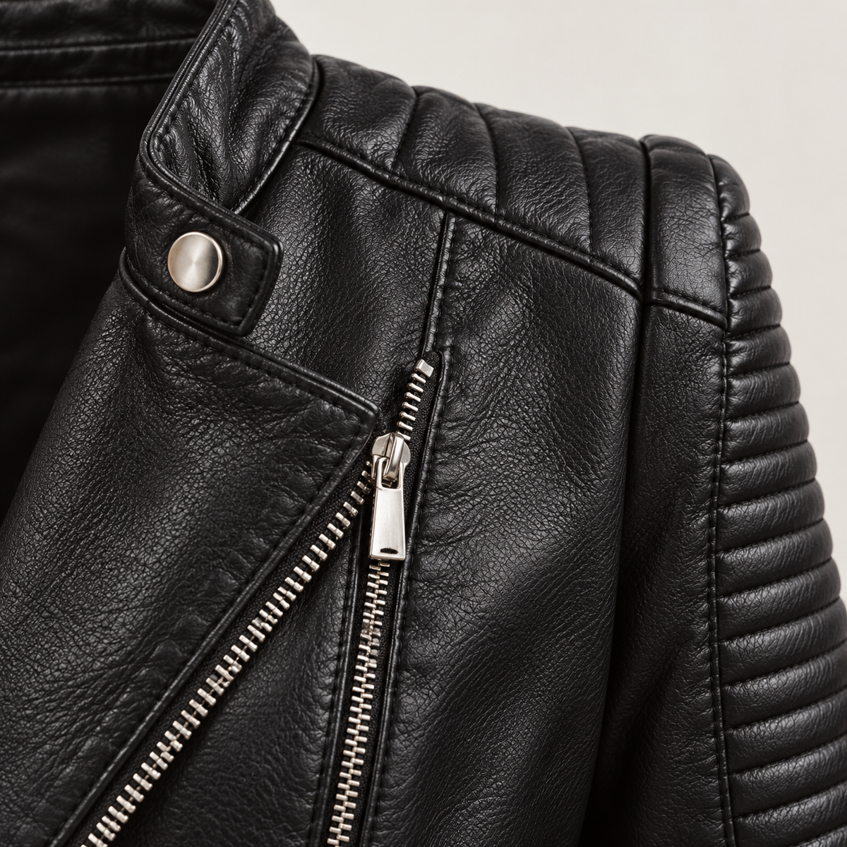 Tatjisetta | Chaqueta Biker con Hombros Acolchados