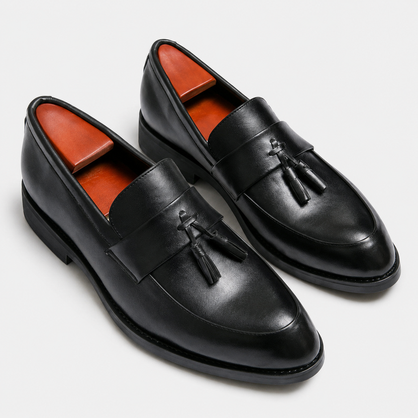 Leonides | Mocasines con Borlas y Tacones Bajos