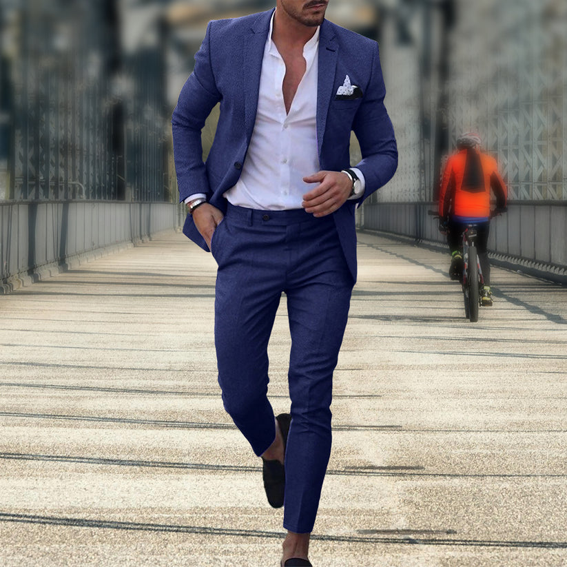 Pieter | Conjunto De Traje De Dos Piezas Para Hombre, Corte Entallado