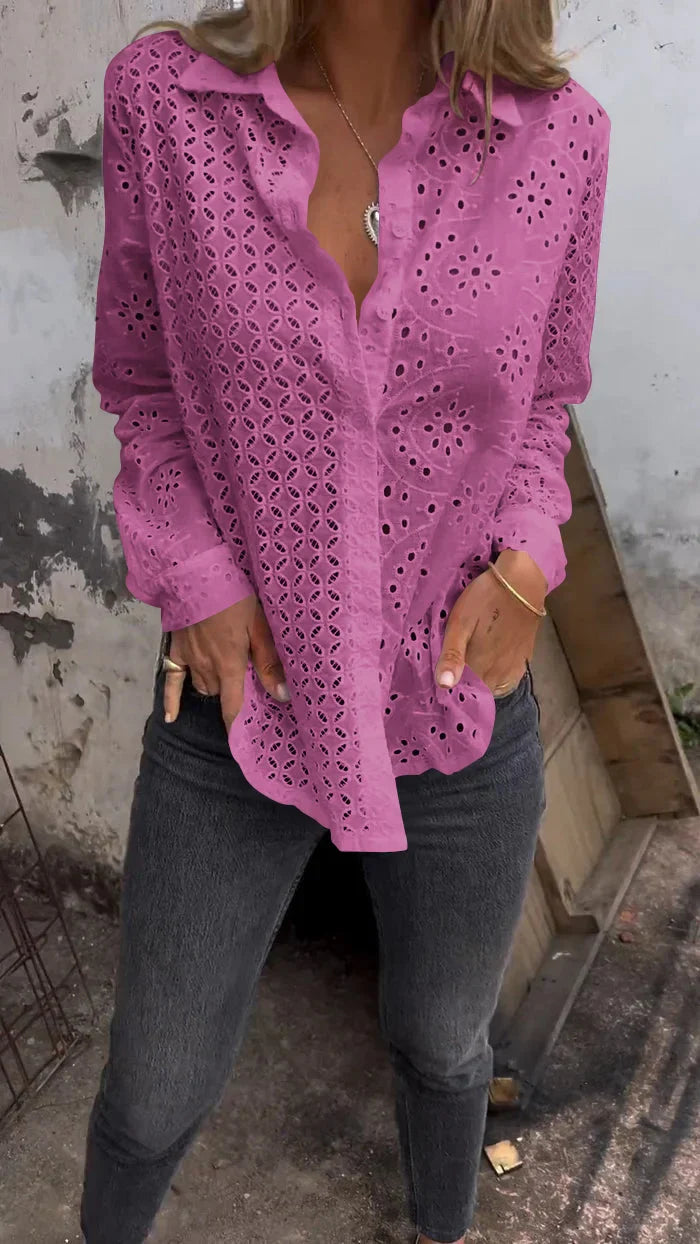 Tommie | Camisa De Manga Larga Con Botones Y Calados