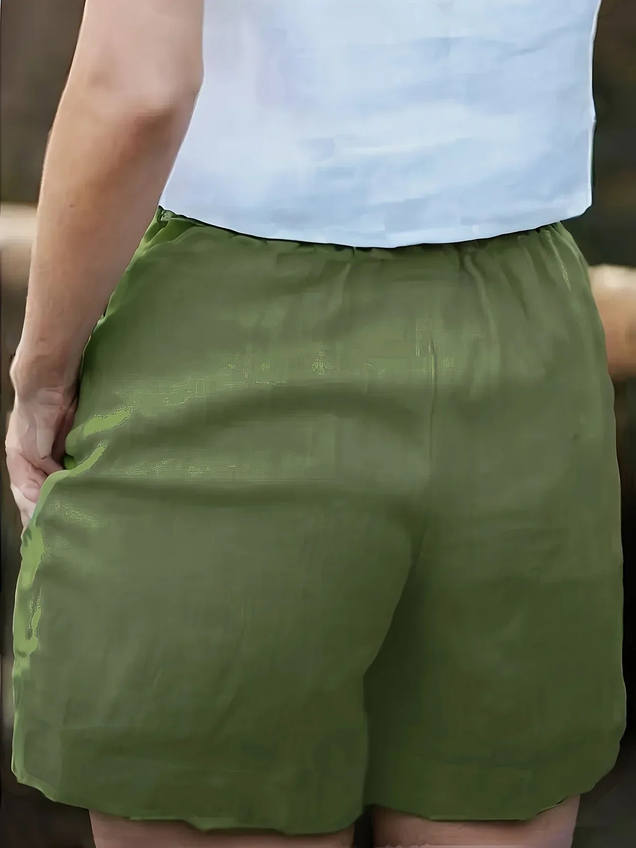Niamh | Pantalones Cortos de Verano Informales Con Cordón y Bolsillos