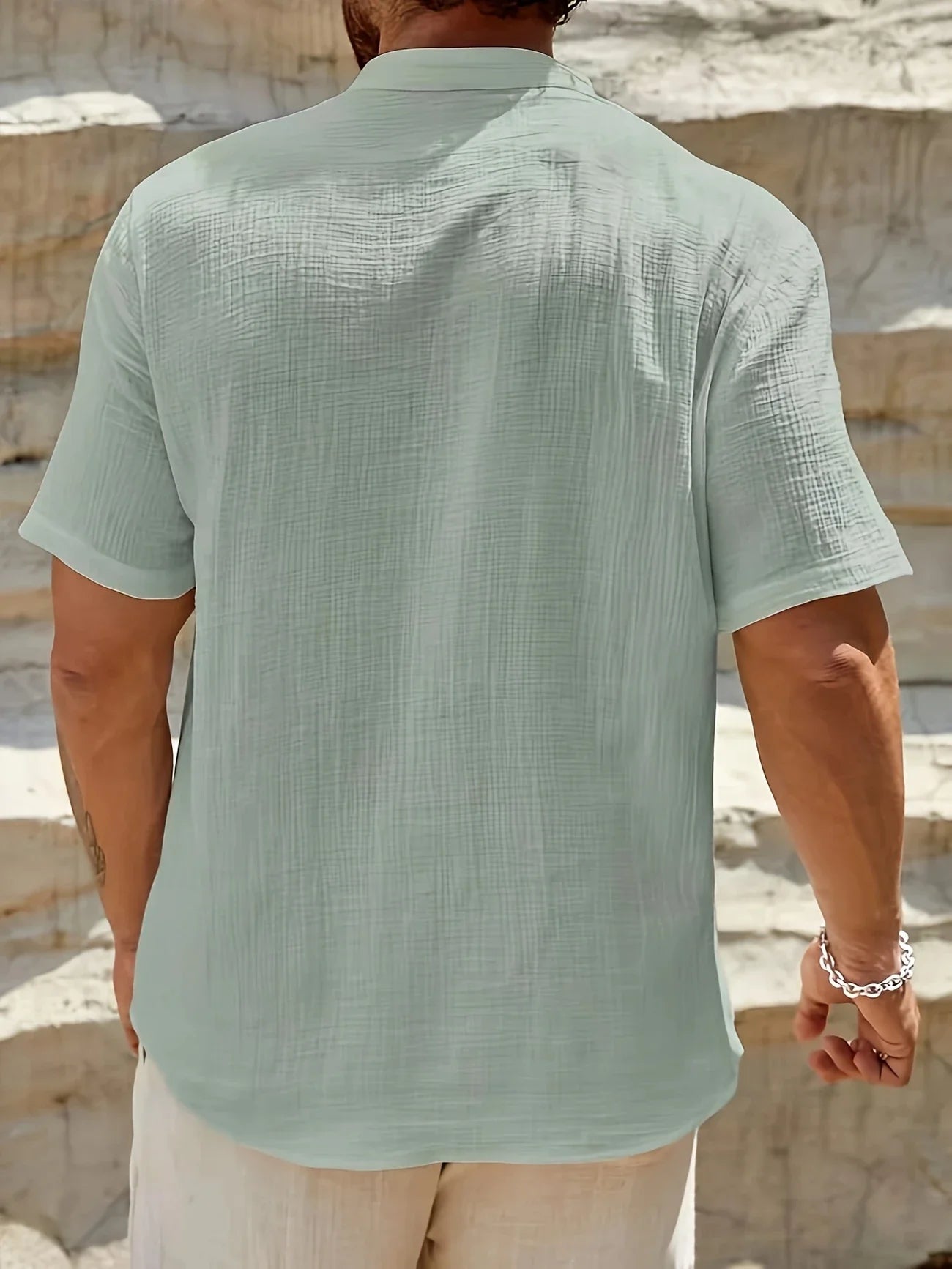 Sancho | Camisa Manga Corta Cuello Mao