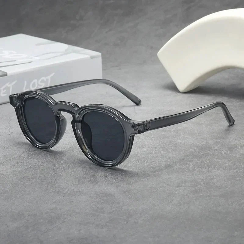 Spectralux - Gafas De Sol Redondas Montura Gruesa Carey