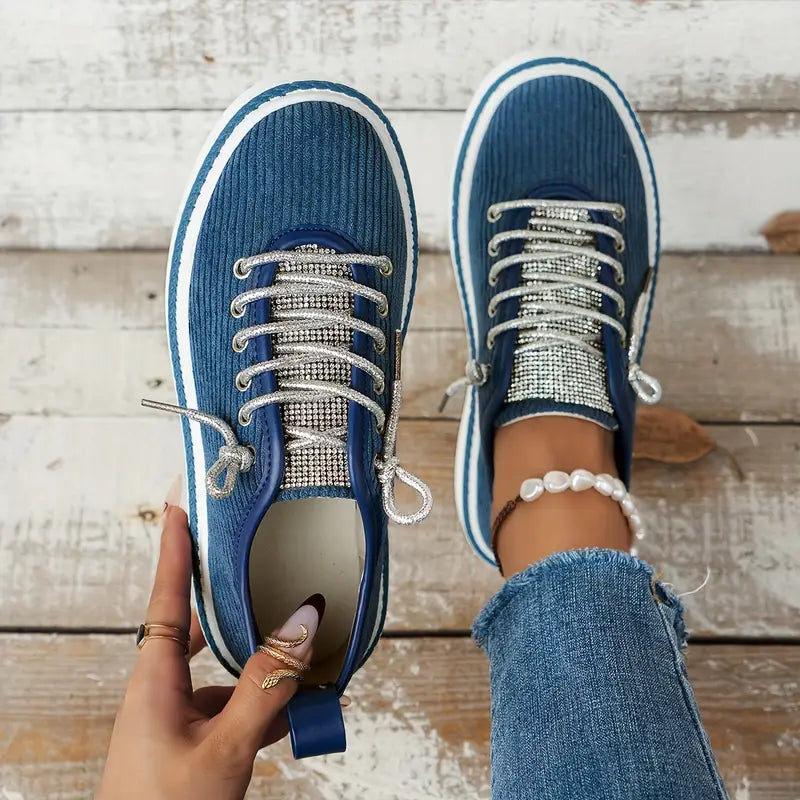 Isidora | Zapatillas Deportivas de Punto Con Cordones Para Caminar de Estilo Informal