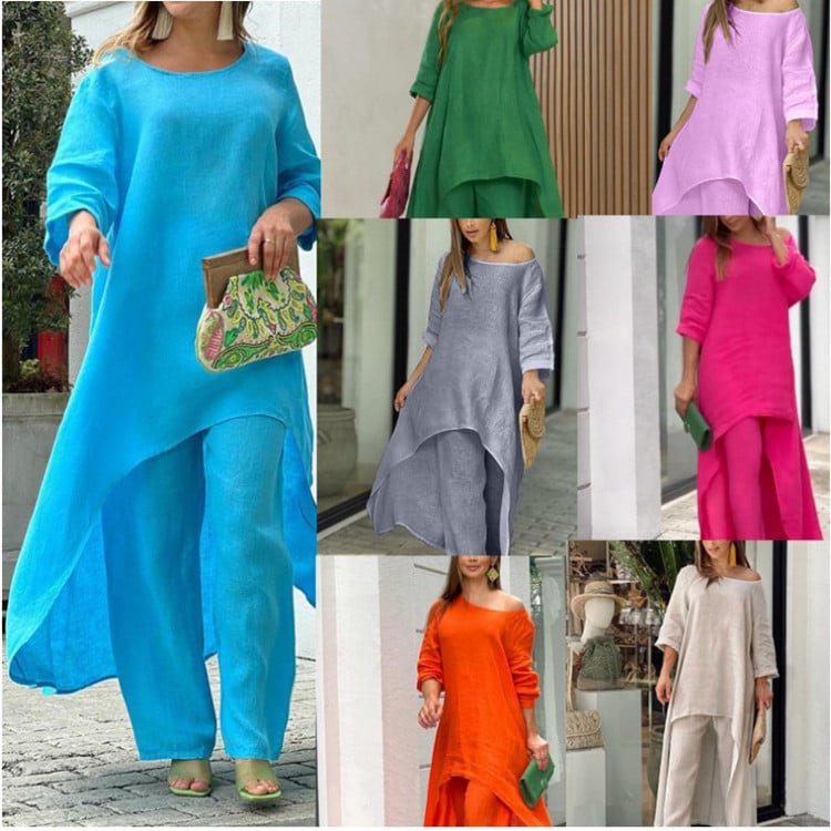 Liselotte | Conjunto De Dos Piezas Túnica Asimétrica Y Pantalón