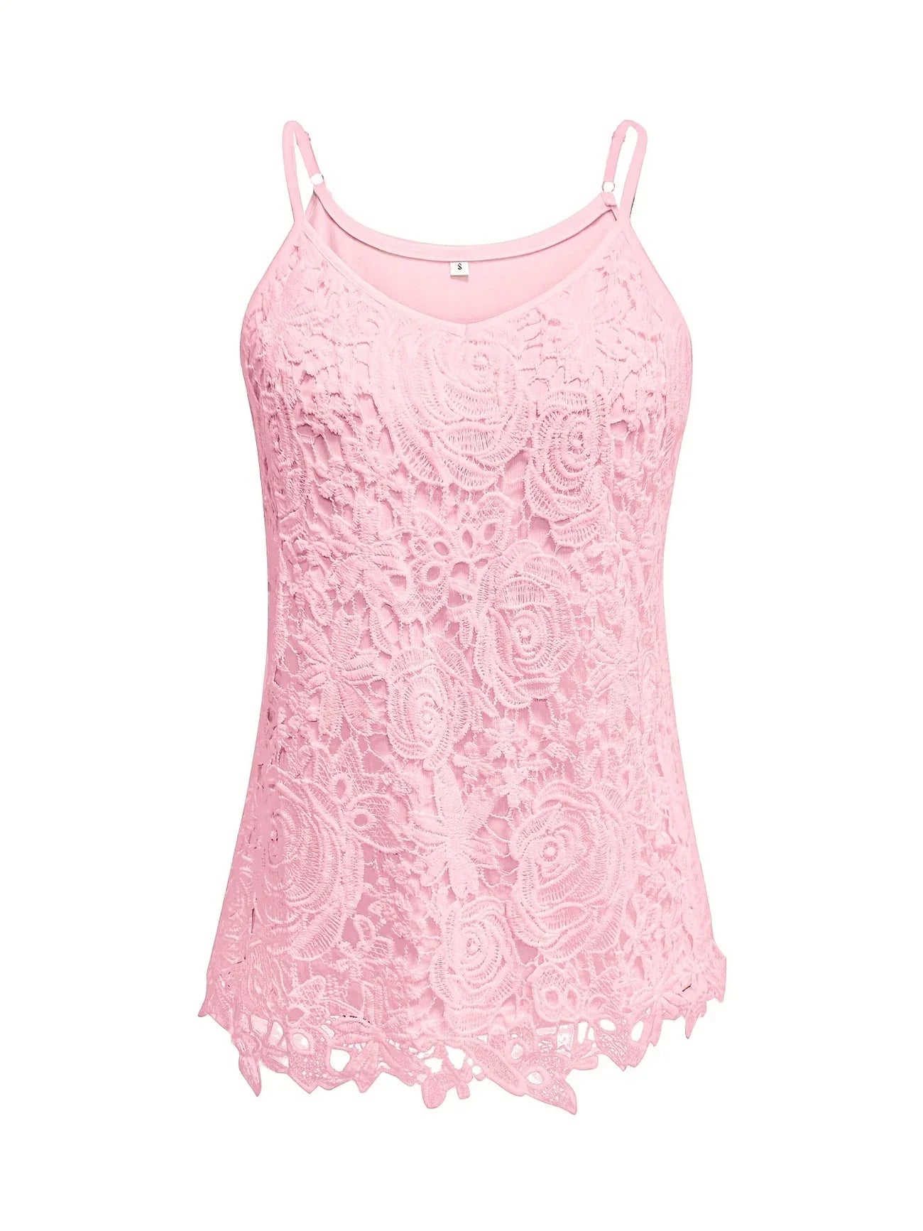 Juna | Top de Encaje Floral con Tirantes