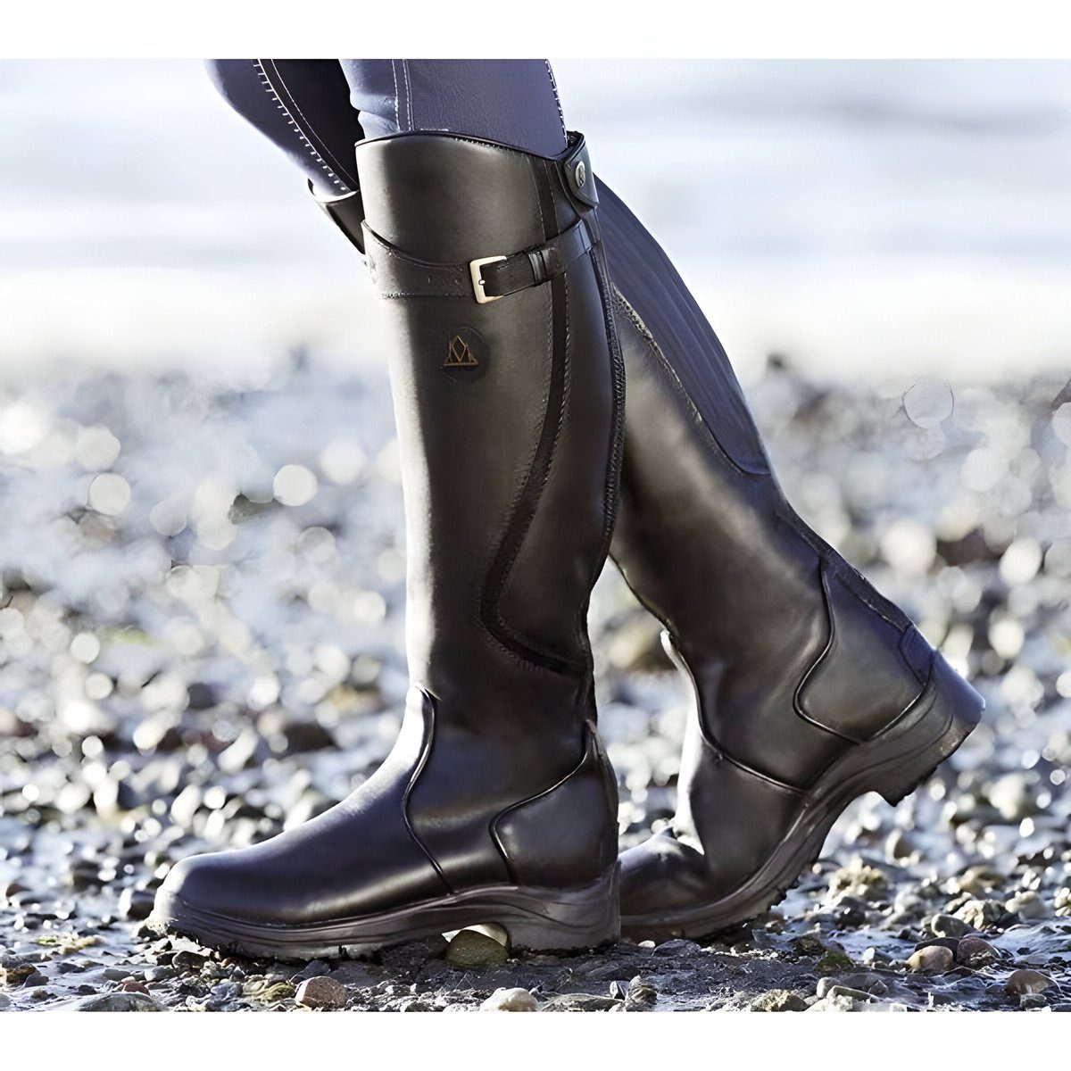 Maveelica | Botas de montar hasta la rodilla con correa ajustable