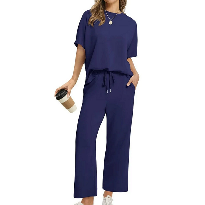 Shirona | Conjunto Dos Piezas Pierna Ancha Ajustable