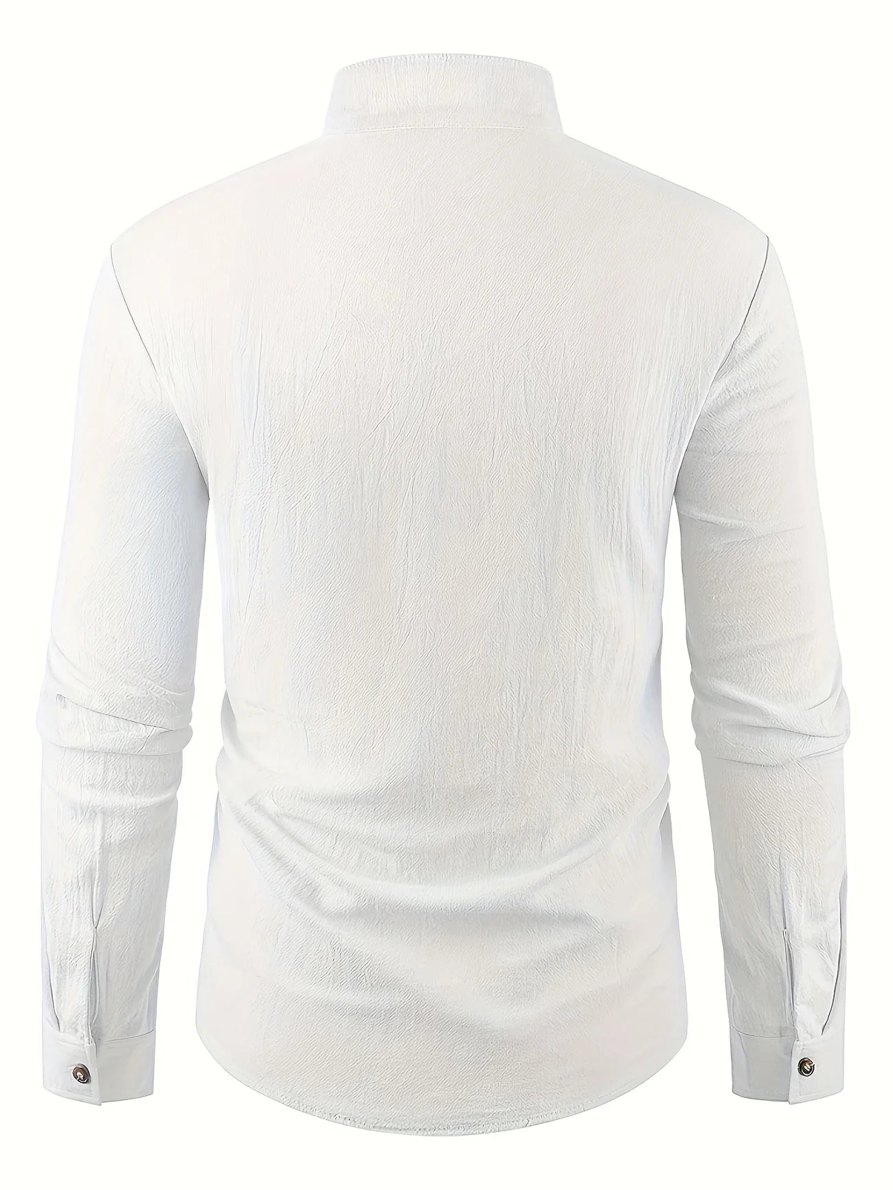 Shayne | Camisa De Hombre Con Cuello Alto Y Botones en La Parte Delantera