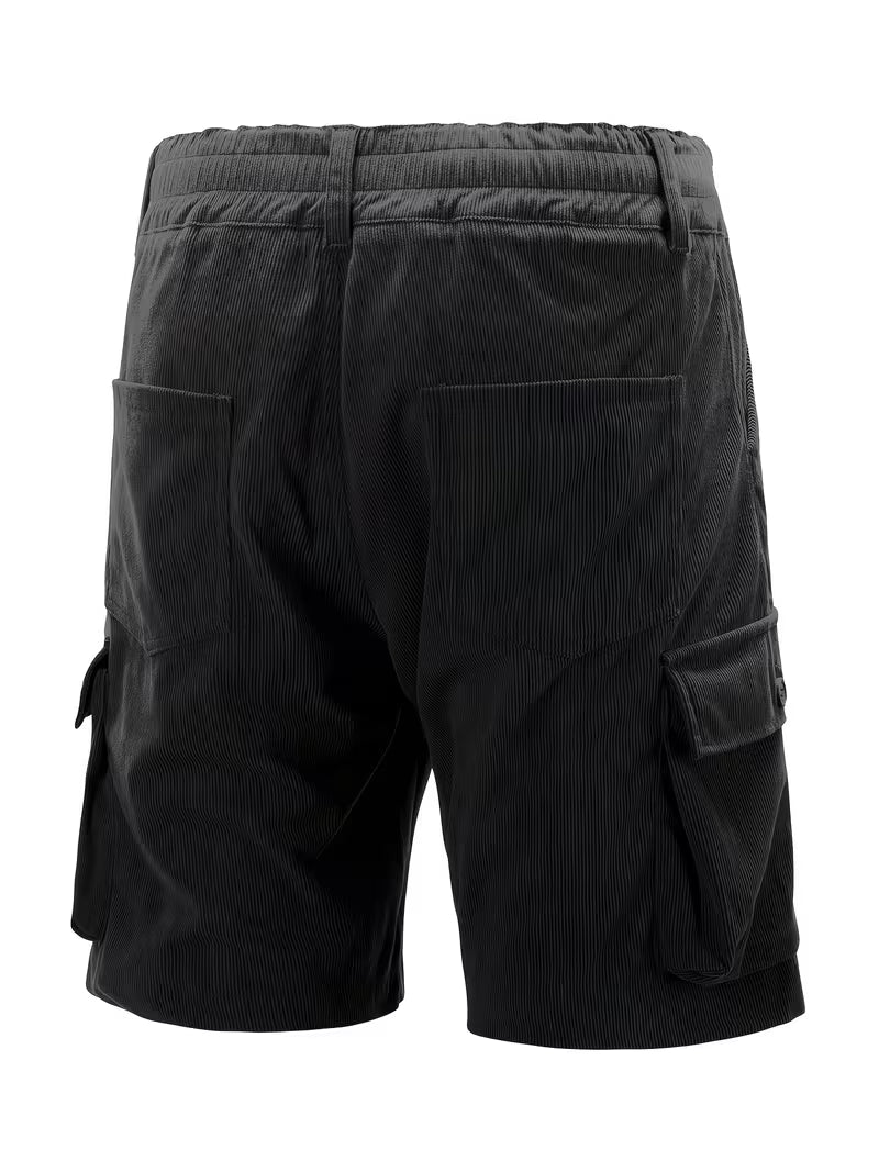 Jorit - Pantalones Cortos Carga De Pana Con Tejido