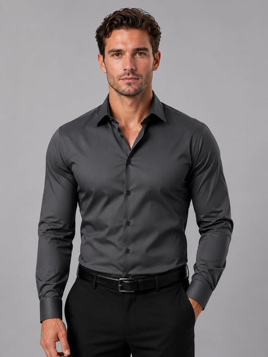 Braulio | Camisa de Manga Larga con Cuello Puntiagudo