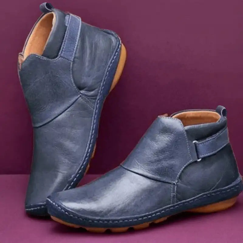 Oriaette | Botines de Cuero Suave con Suela Plana