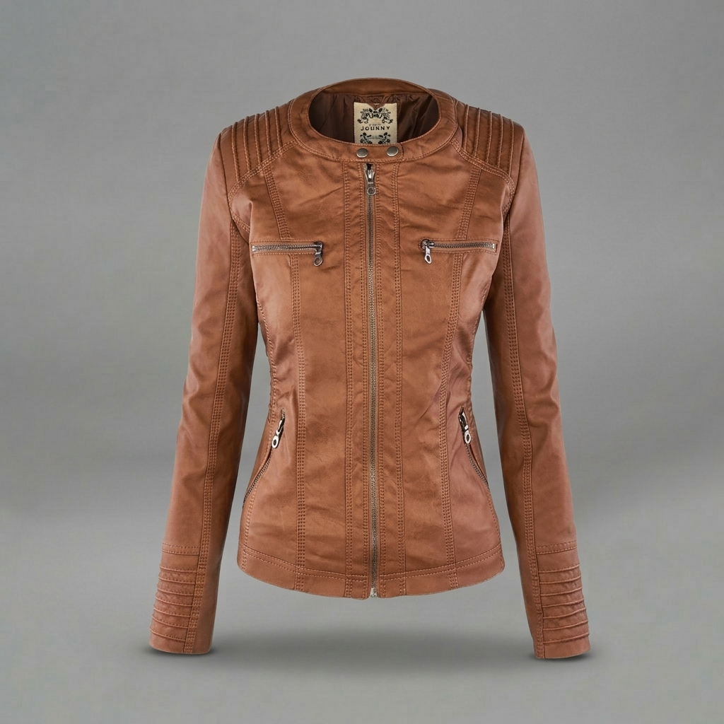 Neleena | Chaqueta Ajustada con Capucha y Cremallera