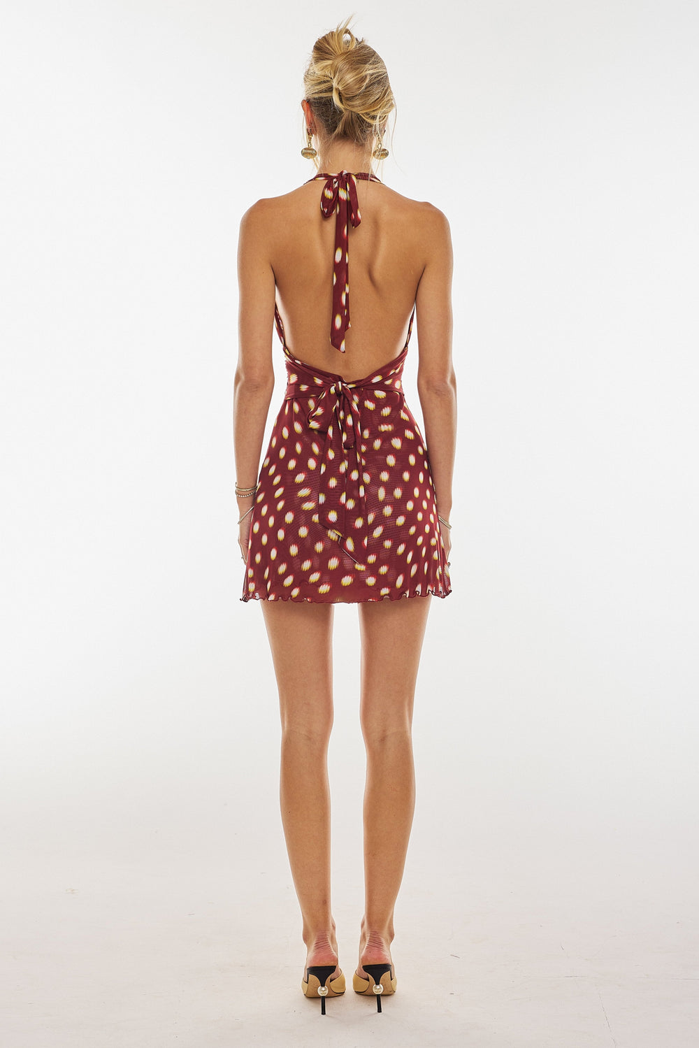 Eugenia | Minivestido Halter De Lunares
