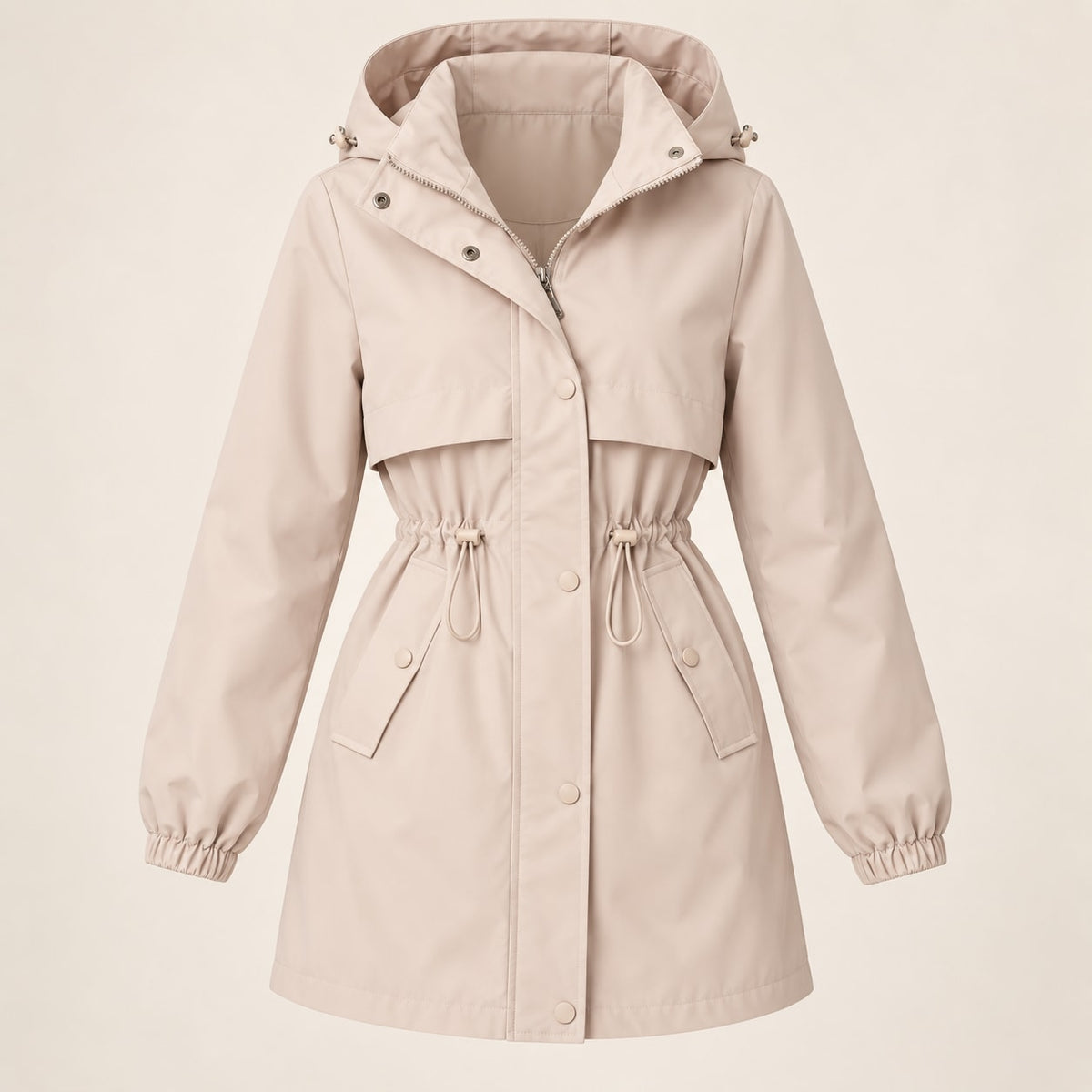 Echoglow | Parka con Capucha y Cintura Ajustable