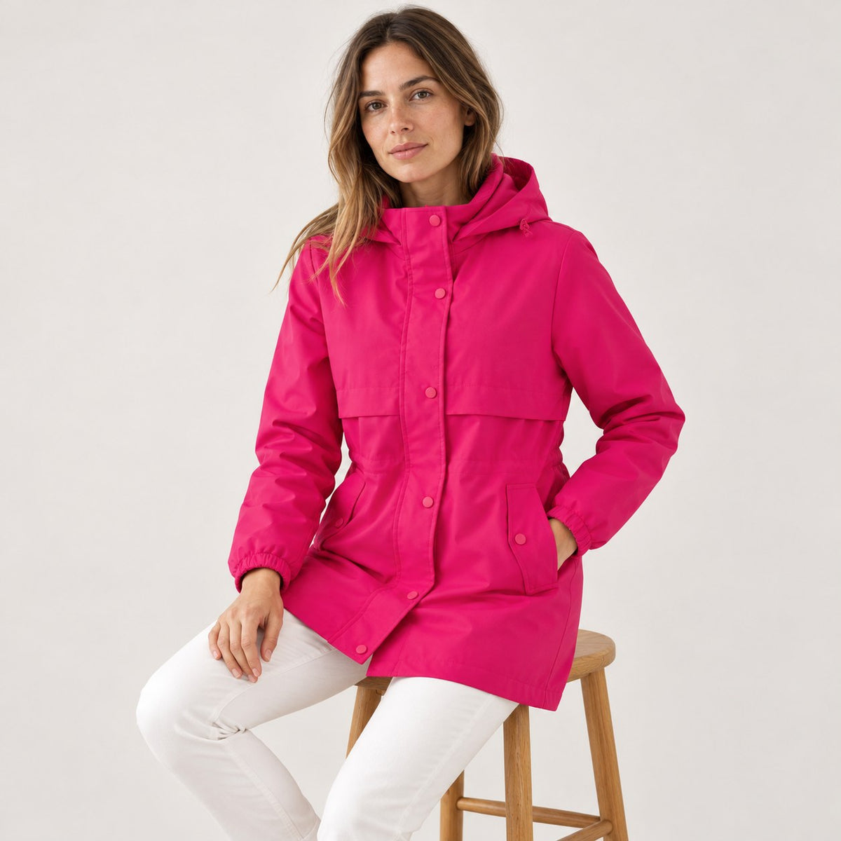 Echoglow | Parka con Capucha y Cintura Ajustable