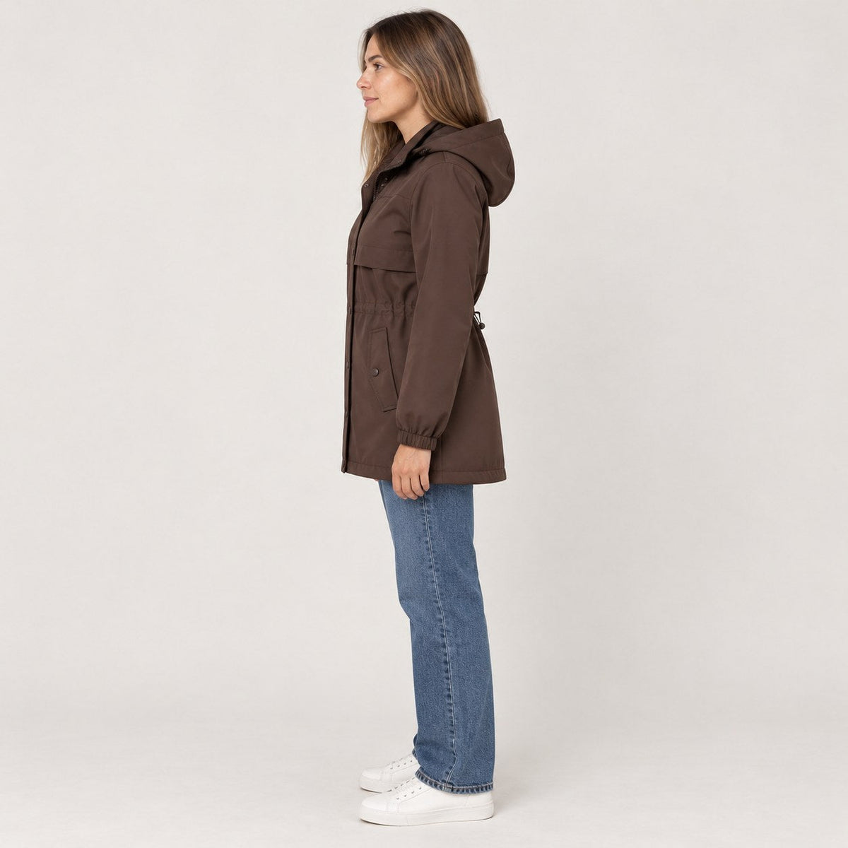 Echoglow | Parka con Capucha y Cintura Ajustable