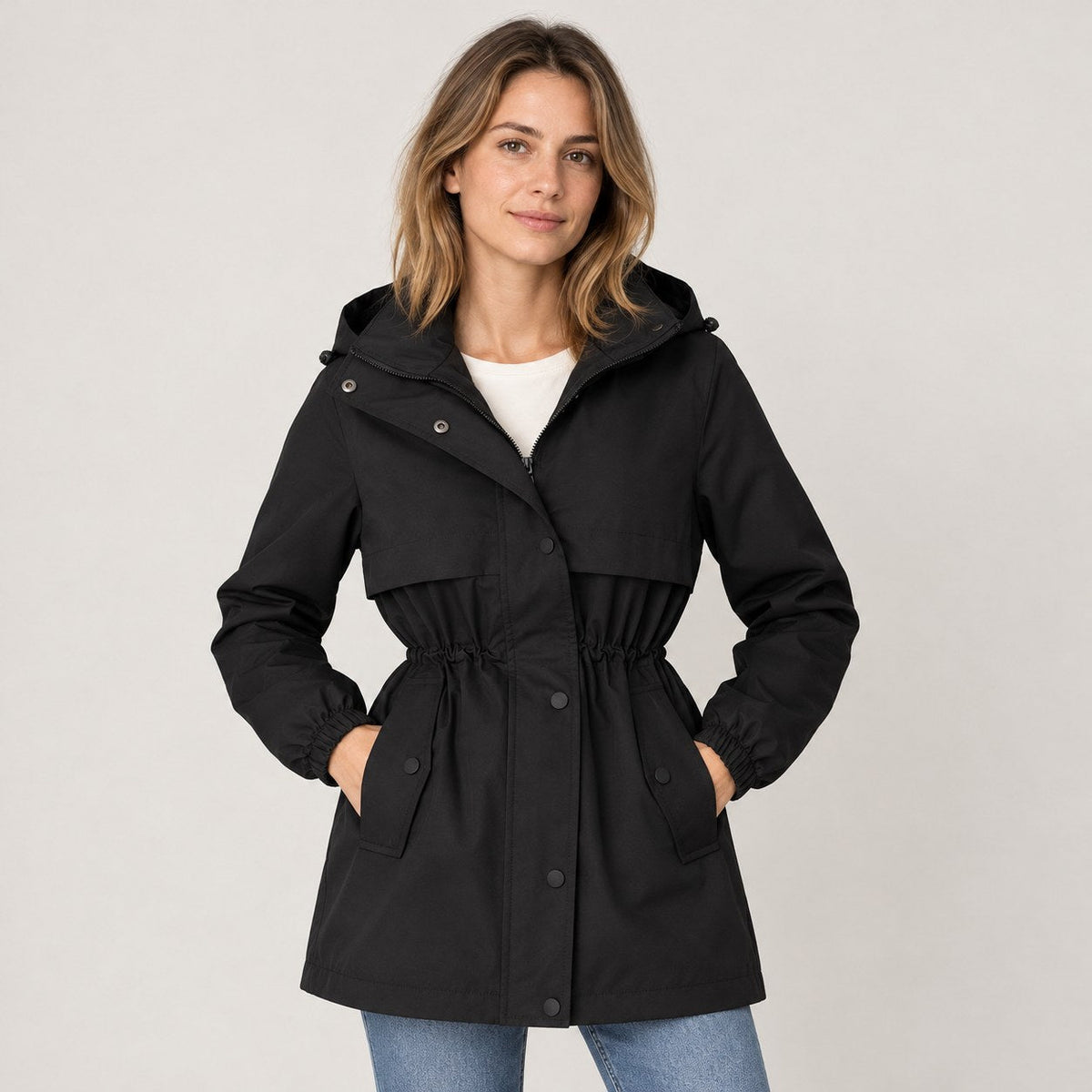 Echoglow | Parka con Capucha y Cintura Ajustable
