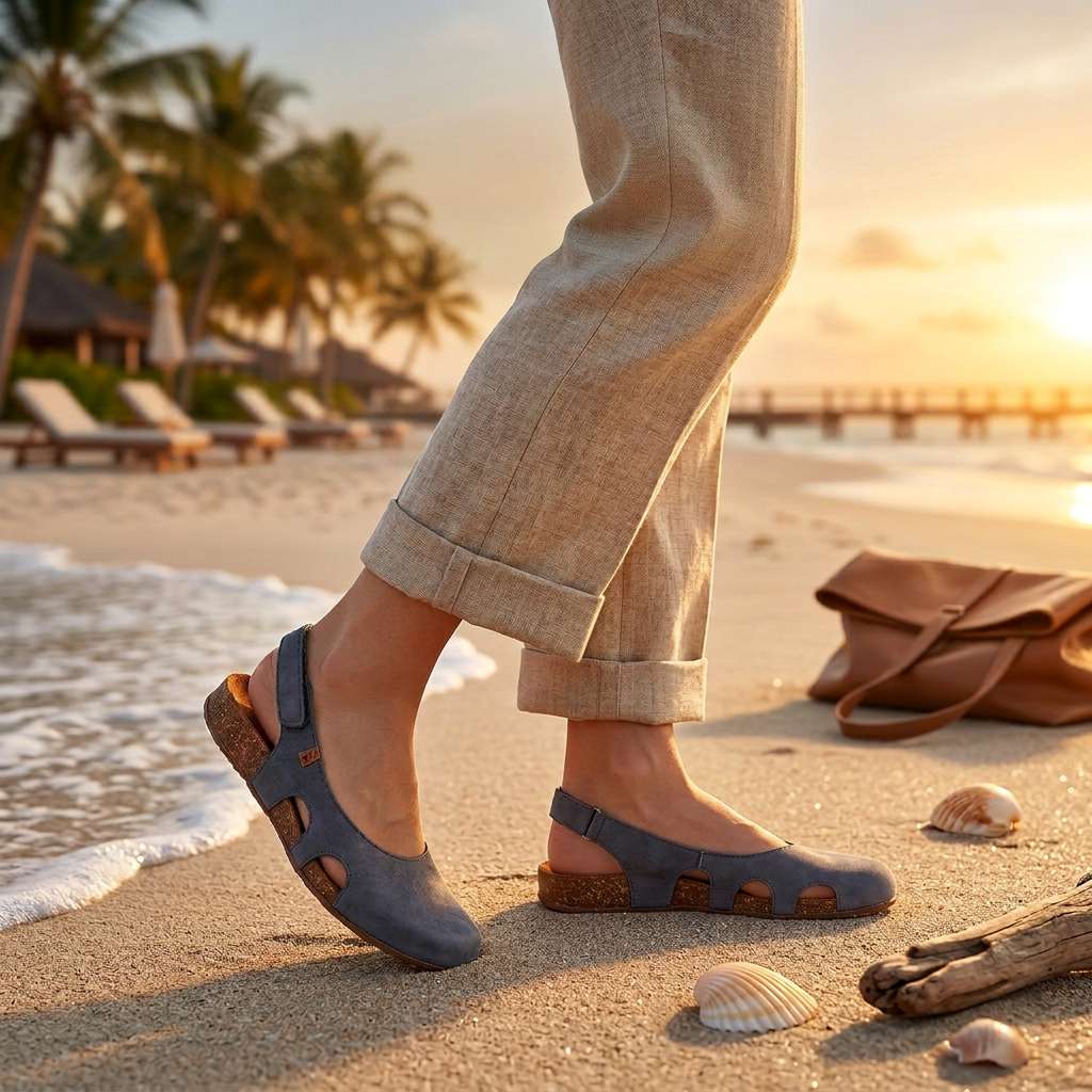 Freja | Zapatos Slingback de Punta Cerrada con Cortes