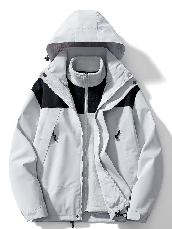 Jerome | Chaqueta con Capucha y Paneles Contrastantes