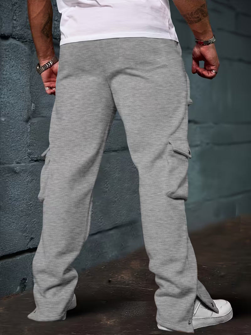 Deyan | Pantalones Cargo Con Cordón Y Múltiples Bolsillos