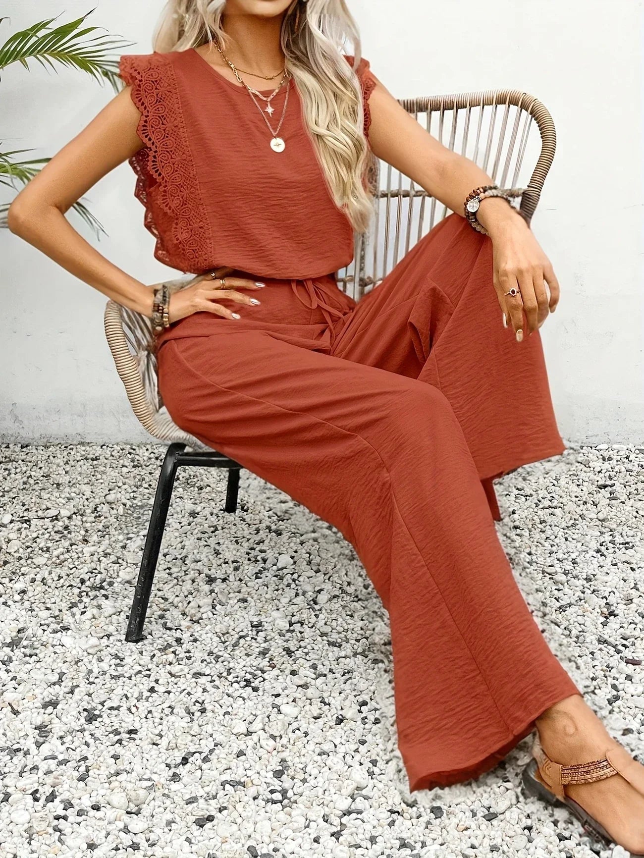 Ziva | Conjunto Elegante con Pantalón Ancho