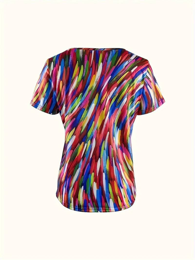 Vidumini | Camiseta Estampada Multicolor Manga Corta
