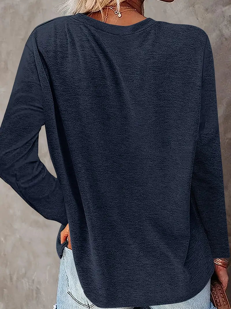 Levine | Camiseta Túnica de Manga Larga con Girasol