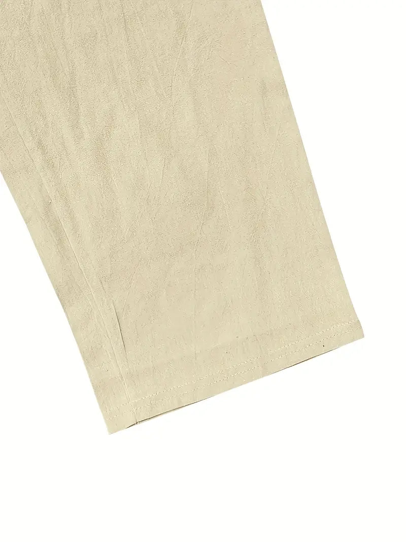Babaev | Pantalones Anchos de Lino Con Cordón
