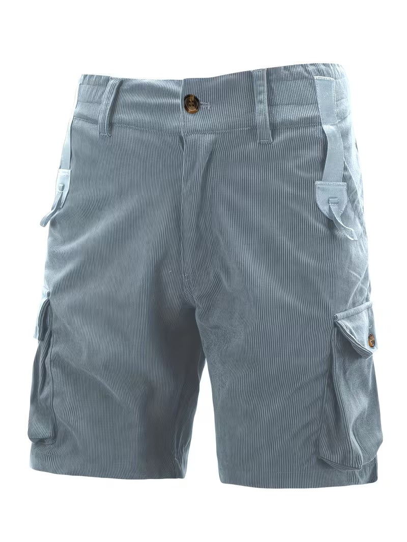 Jorit - Pantalones Cortos Carga De Pana Con Tejido