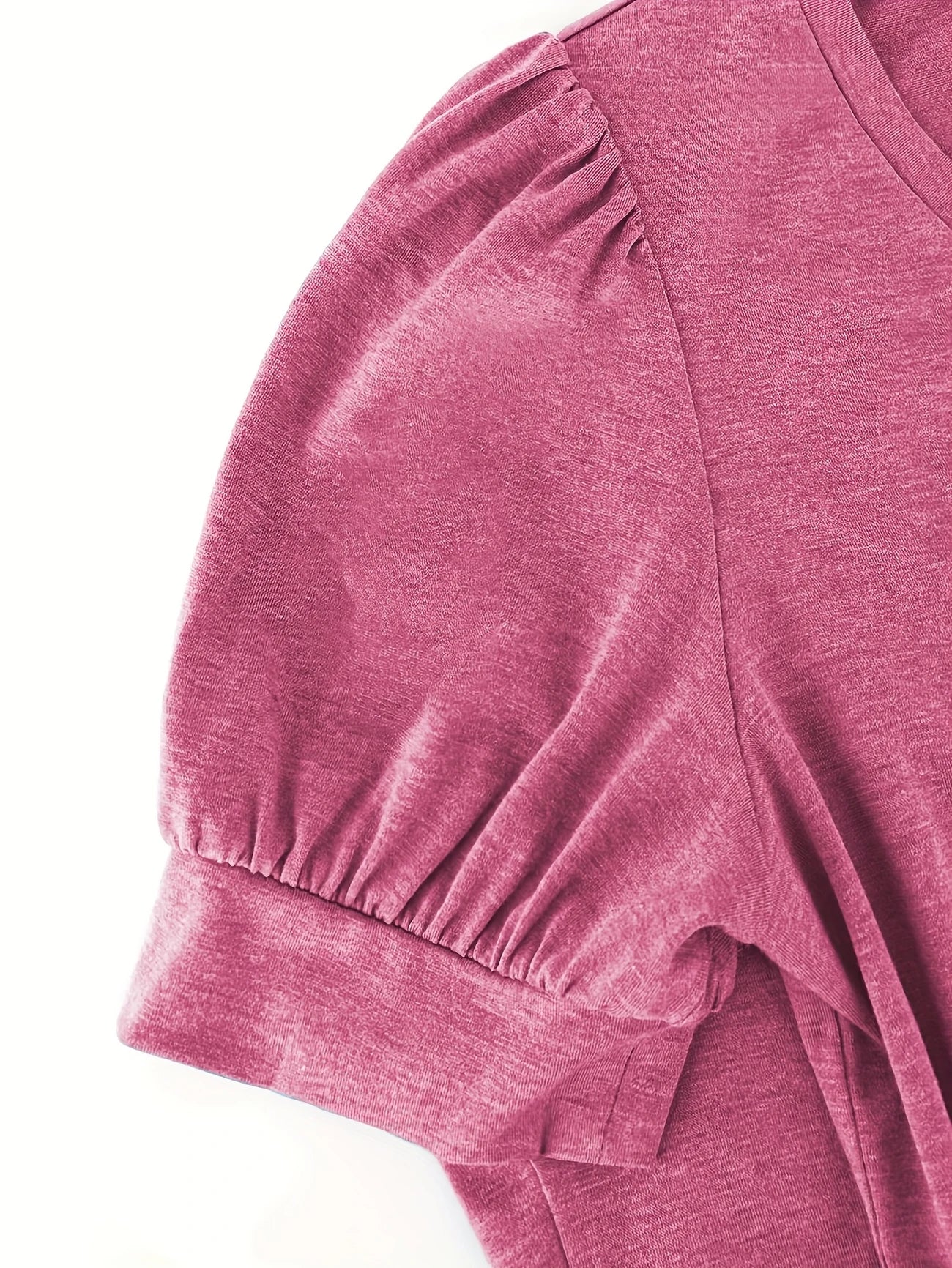 Kizzy | Camiseta de Manga Abullonada Cuello V