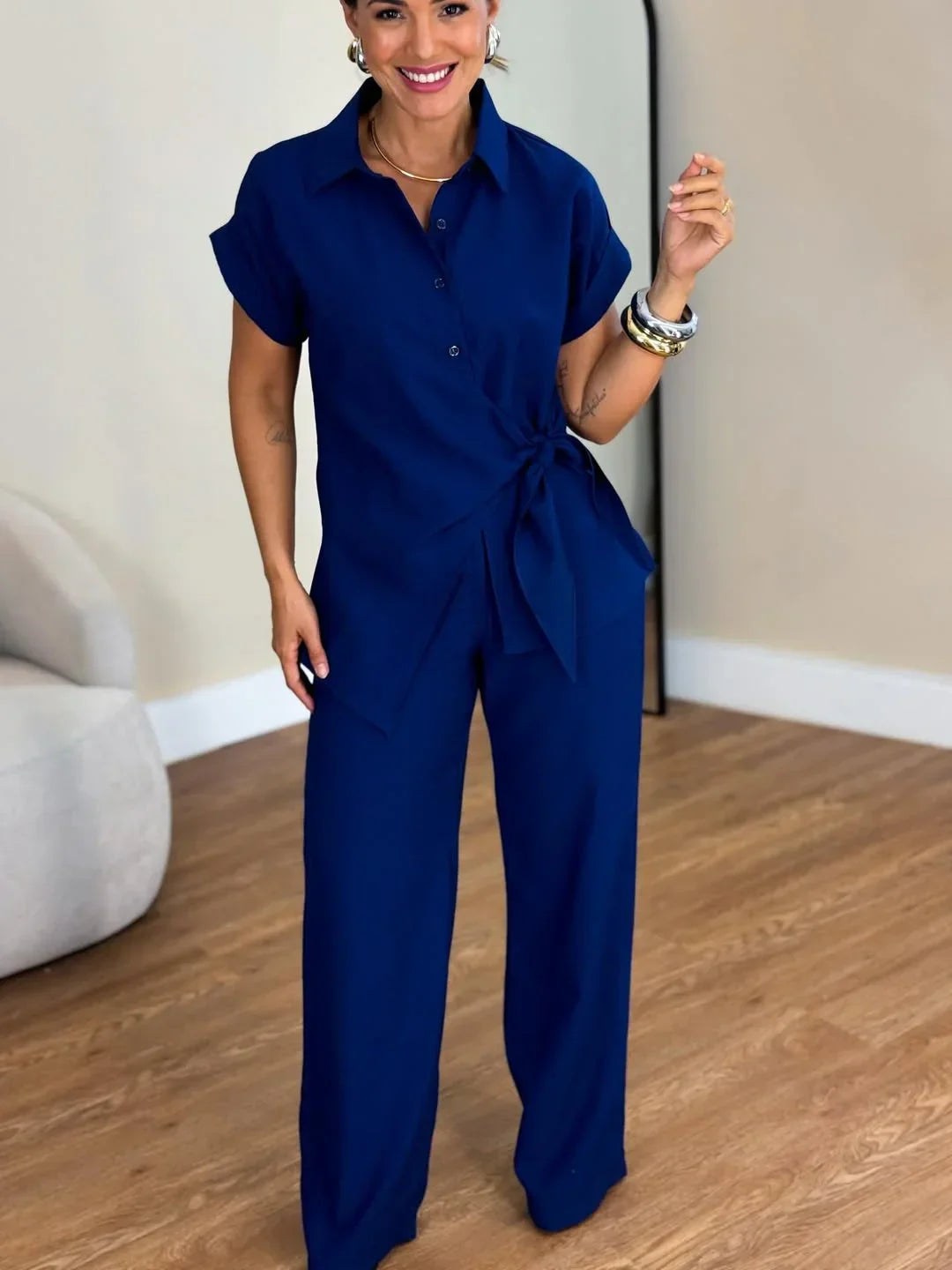 Lorie | Conjunto Dos Piezas Con Lazo Frontal