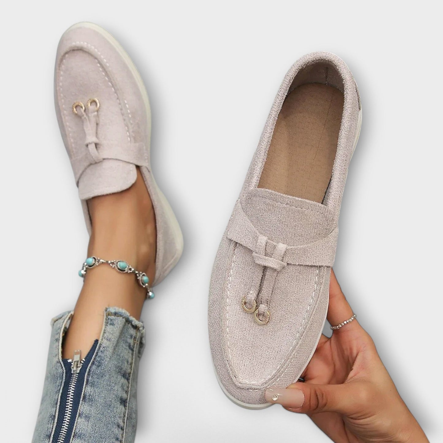 Jenine | Mocasines Sin Cordones Con Borla Calzado Informal