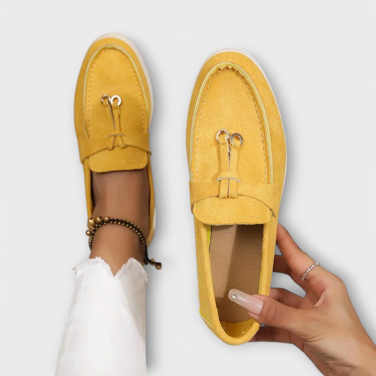 Jenine | Mocasines Sin Cordones Con Borla Calzado Informal