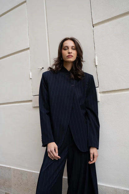 Aida | Blazer Estructurado con Rayas Verticales