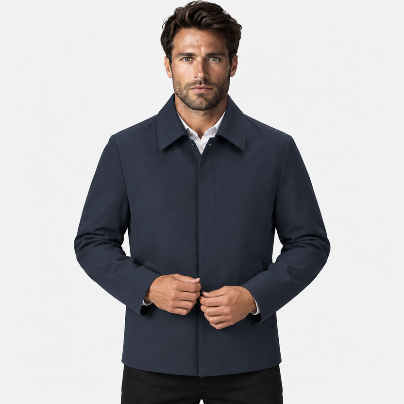 Ricky | Chaqueta con Cuello Punto y Bolsillos Laterales