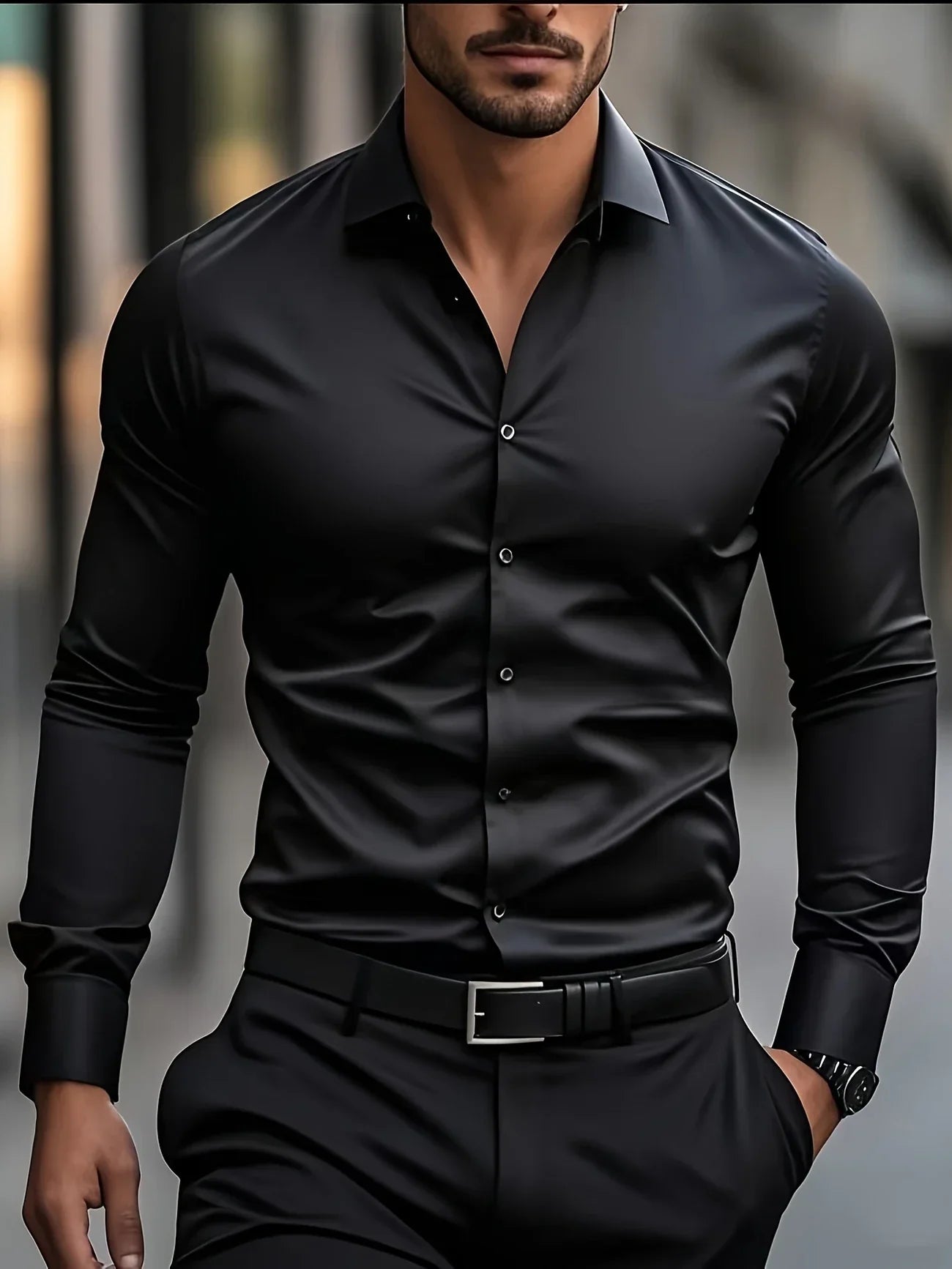 Byron | Camisa Elegante de Manga Larga con Botones