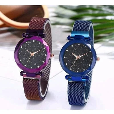 Enola | Conjunto De Reloj Con Esfera Brillante Y Correa De Malla