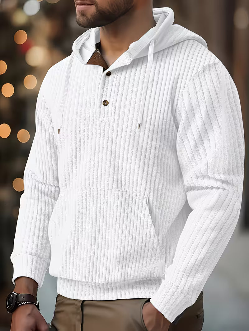 Colman | Sudadera con Capucha de Manga Larga Acanalada
